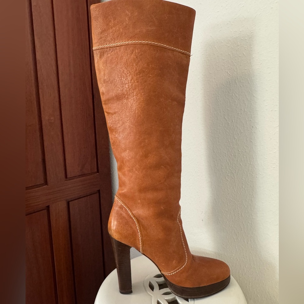 Michael Kors McGraw Knee-high boot on cognac size 10 - Picture 3 of 9